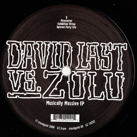 David Last vs. Zulu – Musically Massive EP