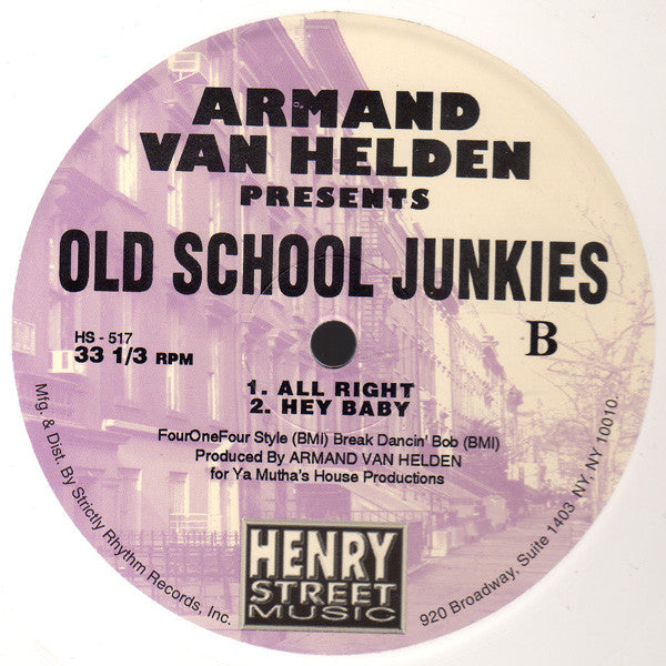 Armand Van Helden Presents Old School Junkies ‎– Work Me! (Gadamit)