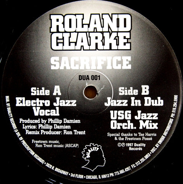 Roland Clarke – Sacrifice (Ron Trent remixes)