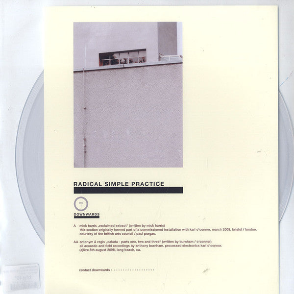 Mick Harris / Antonym & Regis – Radical Simple Practice