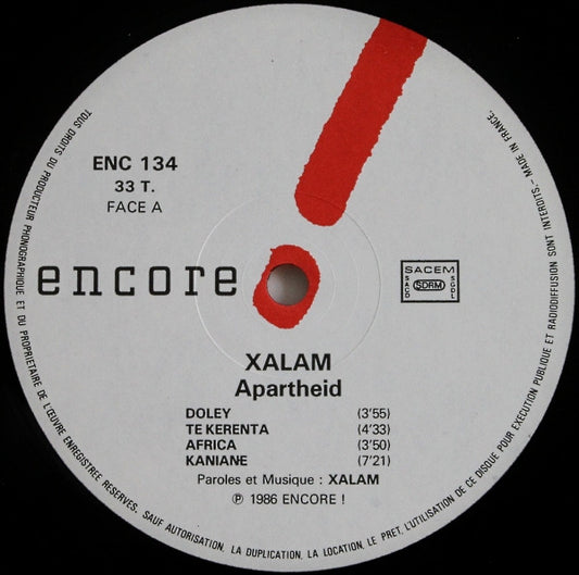 Xalam – Apartheid