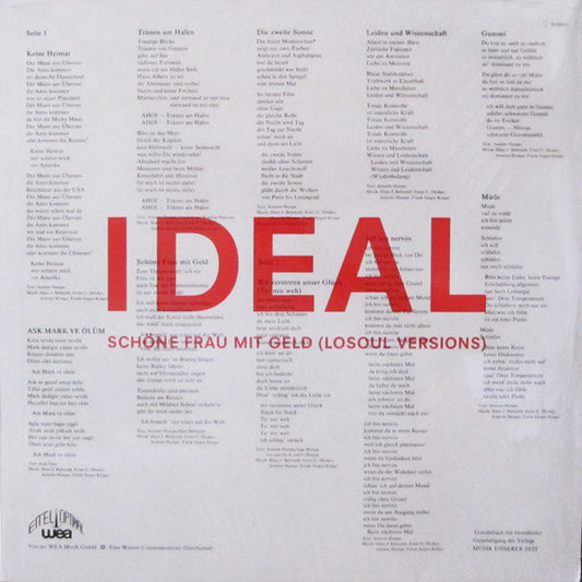 Ideal ‎– Schöne Frau Mit Geld (Losoul Versions)