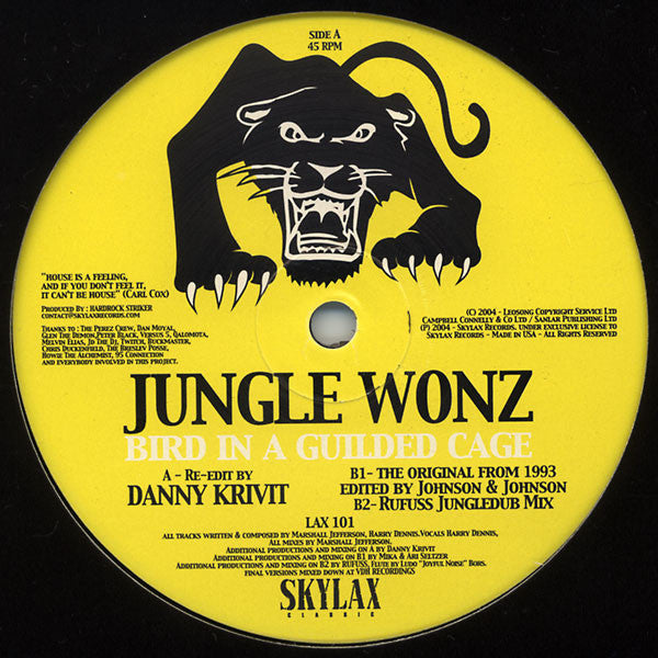 Jungle Wonz ‎– Bird In A Guilded Cage