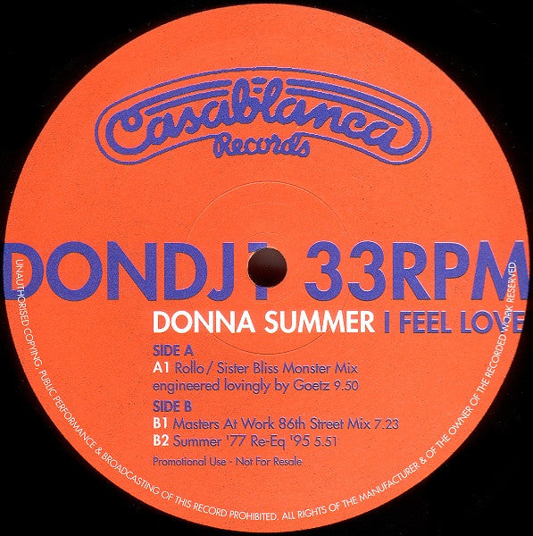 Donna Summer ‎– I Feel Love (Remixies)
