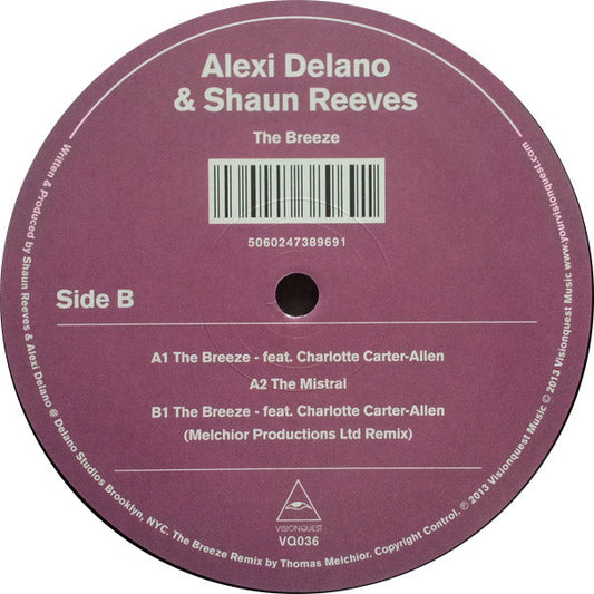 Alexi Delano &amp; Shaun Reeves ‎– The Breeze (Melchior Productions Ltd remix inc.)