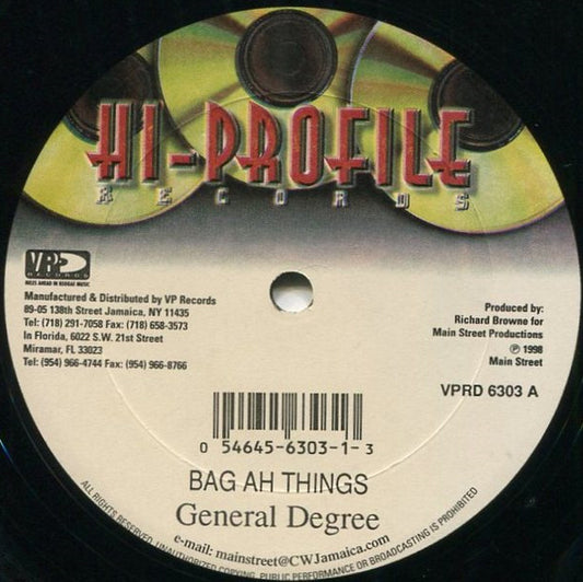 General Degree / Merciless – Bag Ah Ting / Ashes To Ashes