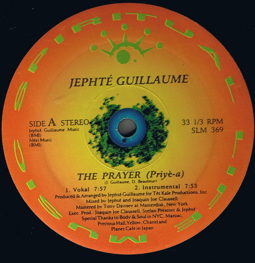 Jephté Guillaume feat. Daniel &amp; Marjorie Beaubrun ‎– The Prayer (Priyè-a)