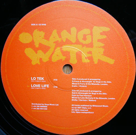 Orange Water – Lo Tek / Love Life